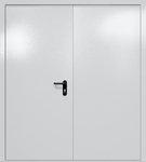 Двупольная глухая дверь ei-60 (цвет светло-серый RAL 7047)