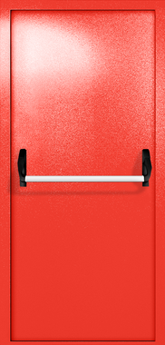 Однопольная глухая дверь ei-60 с ручкой «антипаника» (цвет красный RAL 3020) Однопольная глухая дверь ei-60 с ручкой «антипаника» (цвет красный RAL 3020)