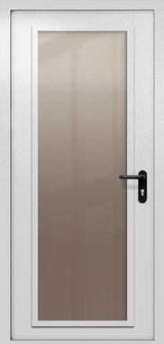 Однопольная дверь eiw-60 с максимальным стеклом (цвет светло-серый RAL 7047)