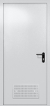 Однопольная глухая дверь ei-60 с вентиляцией (цвет светло-серый RAL 7047)