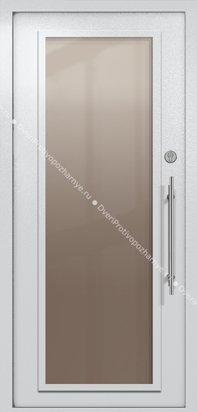 Однопольная техническая дверь с максимальным стеклом (цвет светло-серый RAL 7047) Однопольная техническая дверь с максимальным стеклом (цвет светло-серый RAL 7047)