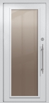 Однопольная техническая дверь с максимальным стеклом (цвет светло-серый RAL 7047)