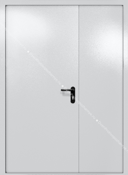 Полуторапольная глухая дверь ei-60 (цвет светло-серый RAL 7047)