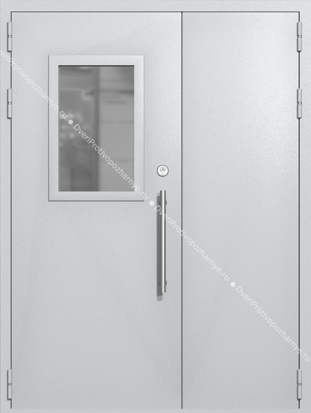 Полуторапольная техническая дверь со стеклом 600x400 (цвет светло-серый RAL 7047) Полуторапольная техническая дверь со стеклом 600x400 (цвет светло-серый RAL 7047)