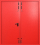 Распашные ворота ei-60 (цвет красный RAL 3020)